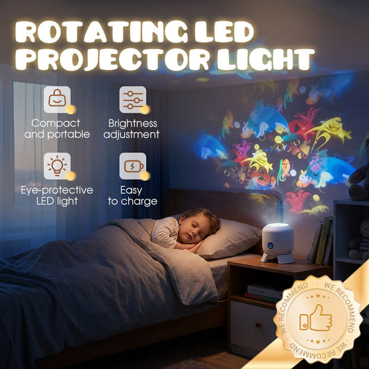 🐰✨Dynamic rotating LED projector light🐣🌸